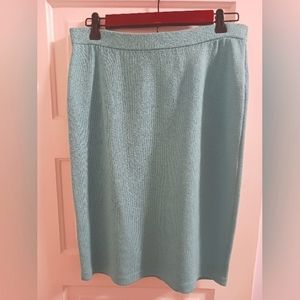Teal Knee-Length Skirt from St. John Evening